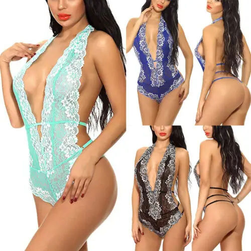 Women Sexy Deep V Lingerie Elegant Lace Underwear Nightwear Catsuit Sleepwear S-XXXL Body Sexy Clothes
Women Sexy Deep V Lingerie Elegant Lace Underwear Nightwear Catsuit Sleepwear S-XXXL Body Sexy Clothes
