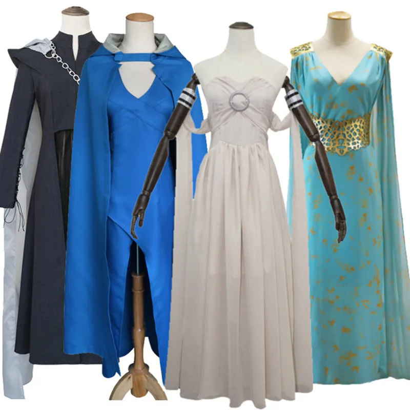 Game Thrones Daenerys Targaryen Costume Season 7 Cosplay Fancy Dress Outfit Cloak Halloween Carnival Dragon of Mother Wigs
Game Thrones Daenerys Targaryen Costume Season 7 Cosplay Fancy Dress Outfit Cloak Halloween Carnival Dragon of Mother Wigs