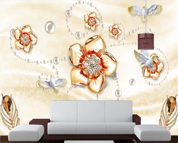 beibehang hudas beauty Golden diamond flower romantic European jewelry wallpaper wall papers home decor papel de parede 3d
beibehang hudas beauty Golden diamond flower romantic European jewelry wallpaper wall papers home decor papel de parede 3d