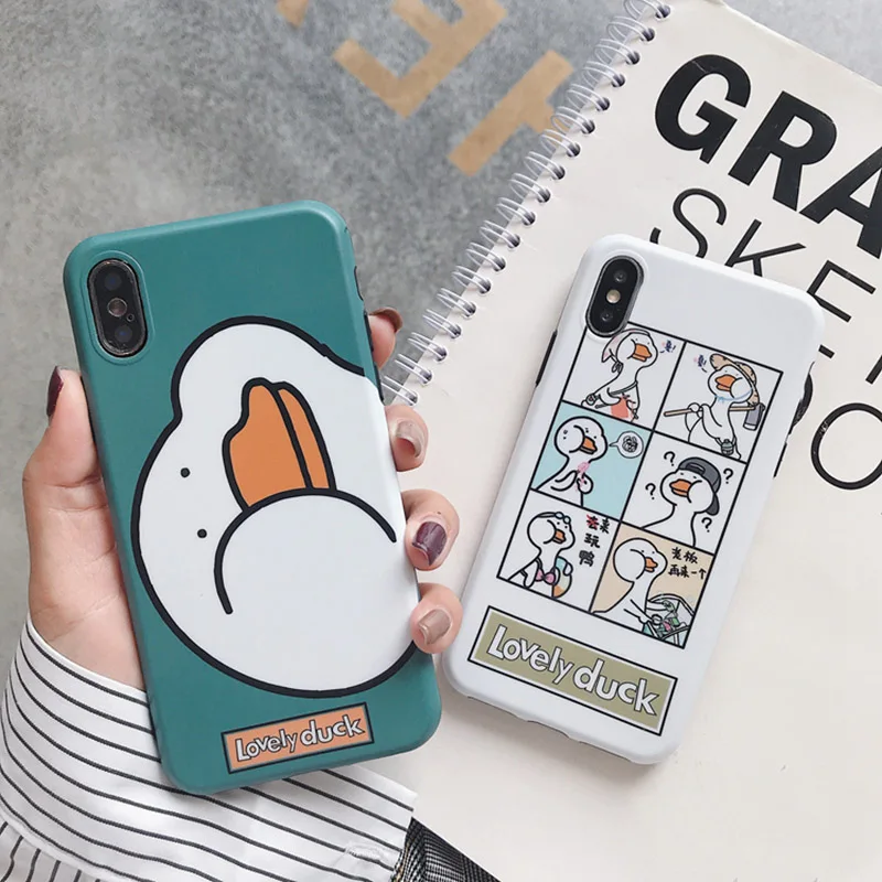 Funny Lovely Duck Painting Phone Case For iphone 6 6s 7 8 plus Case For iphone X Back Cover Fashion Cute Cartoon Soft IMD Cases
Funny Lovely Duck Painting Phone Case For iphone 6 6s 7 8 plus Case For iphone X Back Cover Fashion Cute Cartoon Soft IMD Cases