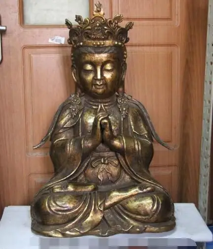 song voge gem S6638 Tibet Buddhism Bronze Copper Kwan-yin Guan yin Ru Lai Tathagata Buddha Statue
song voge gem S6638 Tibet Buddhism Bronze Copper Kwan-yin Guan yin Ru Lai Tathagata Buddha Statue