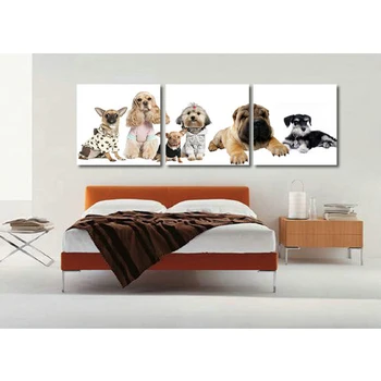 Direct factory price!Modern wall art decor 3 piece Cute Dogs Pictures printed living room wall paintings canvas No frame
Direct factory price!Modern wall art decor 3 piece Cute Dogs Pictures printed living room wall paintings canvas No frame