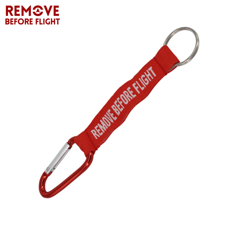Remove Before Flight Key Chain Llaveros Hombre Red Keychain Woven Letter Keyring Jewelry Aviation Tags OEM Key Chains Safety Tag (2)