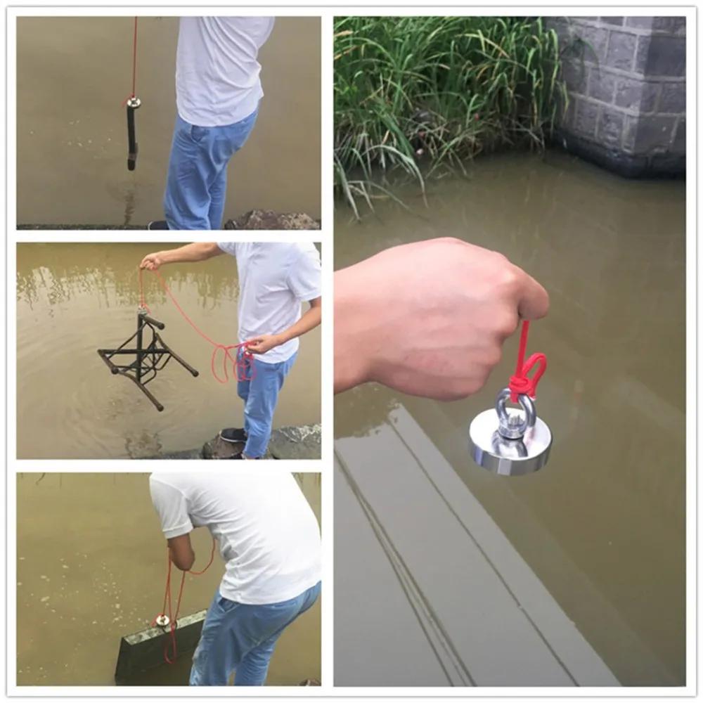 Strong Powerful Round Neodymium Magnet Hook Rescue Magnet Fishing Equipment Holder Pulling Mount Pot with Ring
Strong Powerful Round Neodymium Magnet Hook Rescue Magnet Fishing Equipment Holder Pulling Mount Pot with Ring