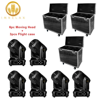 IMRELAX 6pcs 60W LED Spot Moving Head Light With Flight Case Package 3 Facet Prism 5 Rotating Gobos For Disco Stage Lighting
IMRELAX 6pcs 60W LED Spot Moving Head Light With Flight Case Package 3 Facet Prism 5 Rotating Gobos For Disco Stage Lighting