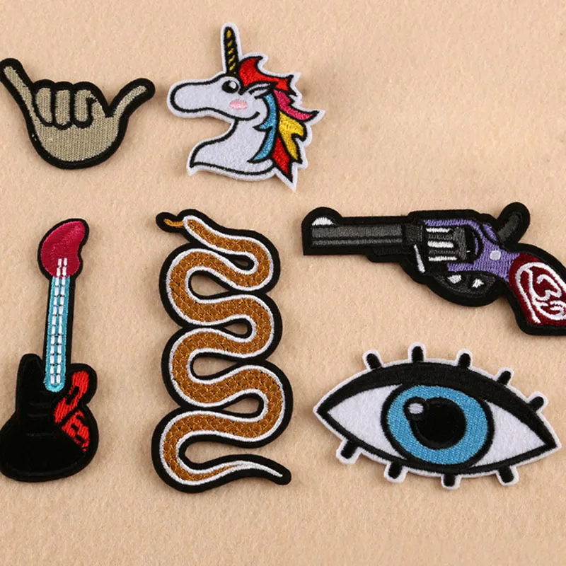 Iron on Snake Unicorn Eye Novelty Embroidered Clothes Patch For Clothing Boys Man Punk Patch
Iron on Snake Unicorn Eye Novelty Embroidered Clothes Patch For Clothing Boys Man Punk Patch
