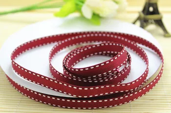 wholesale 50 Yards 3/8 9-10mm of double face wine/white Saddle Stitch printed Grosgrain Ribbon
wholesale 50 Yards 3/8 9-10mm of double face wine/white Saddle Stitch printed Grosgrain Ribbon