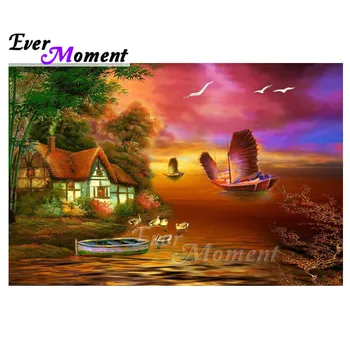 Ever Moment Diamond Painting House Boat River Full Square Decoration Picture Of Rhinestone Mosaic Diamond Embroidery 3F1934
Ever Moment Diamond Painting House Boat River Full Square Decoration Picture Of Rhinestone Mosaic Diamond Embroidery 3F1934