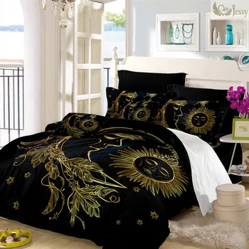 Home Textile Lunar Face Moon Light Bedding Set Golden Comforter Cover Set Twin Full Queen King Size Bed Linens Set
Home Textile Lunar Face Moon Light Bedding Set Golden Comforter Cover Set Twin Full Queen King Size Bed Linens Set