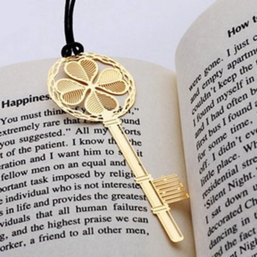 

Unique Lucky Pendant Stainless Steel Stationery Bookmark Book Mark Gifts New