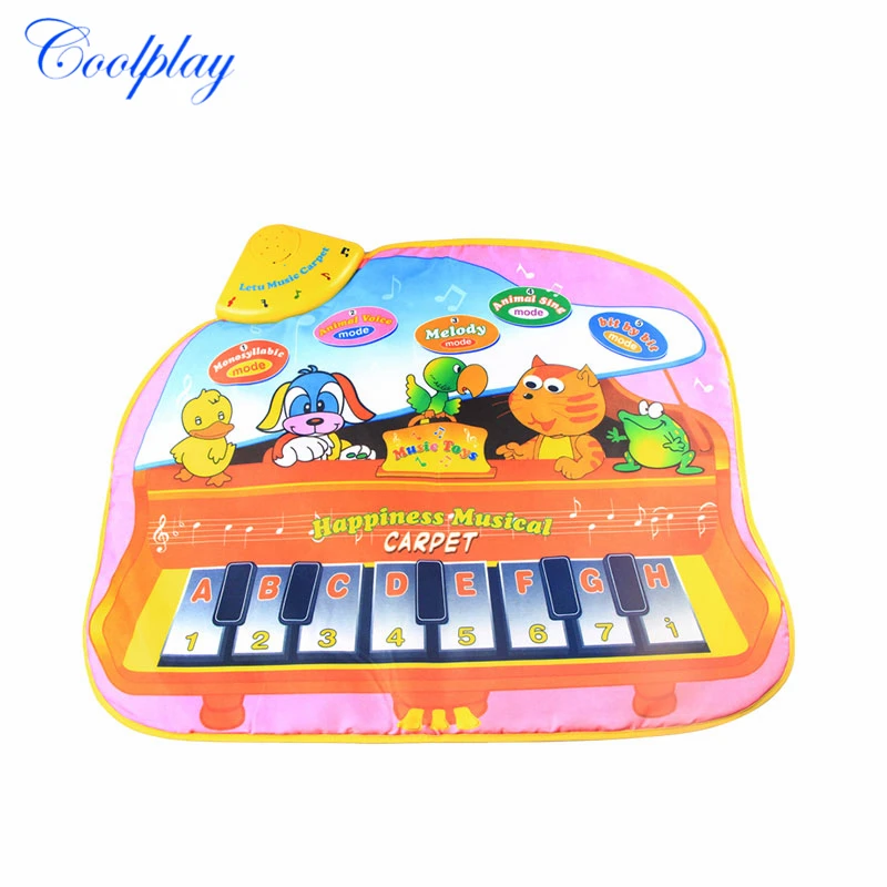 Piano Toys 72 x 58cm Animals Voice Musical Mat 5 Mode Piano Carpet Melody Rug Music Mat Early Educational Toys for Kids
Piano Toys 72 x 58cm Animals Voice Musical Mat 5 Mode Piano Carpet Melody Rug Music Mat Early Educational Toys for Kids