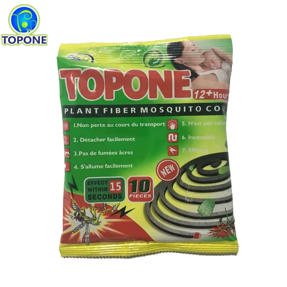 Top One #140mm Nonbreakable natural plant Fragrant fiber mosquito coil killer 10 coils/bag Factory direct sales
Top One #140mm Nonbreakable natural plant Fragrant fiber mosquito coil killer 10 coils/bag Factory direct sales