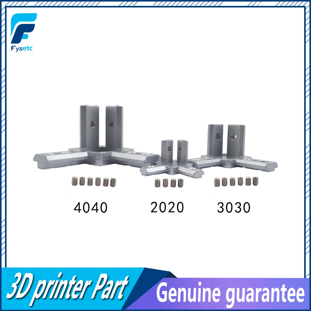 2pcs New 3D printer 2020 3030 4040 T Slot Aluminum Profile 3-way 90 deg inside corner bracket Interior Connector f/ Alu-profile
2pcs New 3D printer 2020 3030 4040 T Slot Aluminum Profile 3-way 90 deg inside corner bracket Interior Connector f/ Alu-profile