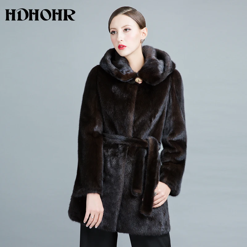 HDHOHR 2019 Real Mink Fur Coats Women New Fashion Winter Thick Warm With Hood Female Outwear Natural Fur jackets For Girls
HDHOHR 2019 Real Mink Fur Coats Women New Fashion Winter Thick Warm With Hood Female Outwear Natural Fur jackets For Girls