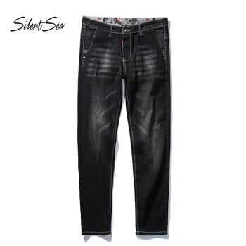 Silentsea Men's Stretch Jeans Fashion Simple Casual Business Pant Slim Fit Straight Washed Denim Male Jeans Black Color Big Size
Silentsea Men's Stretch Jeans Fashion Simple Casual Business Pant Slim Fit Straight Washed Denim Male Jeans Black Color Big Size