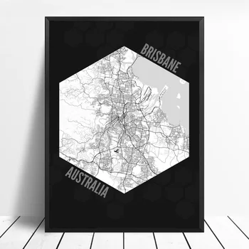 Australia city map Brisbane and Sydney Black City Map Modern City Canvas Art Print Wall Pictures for Living Room No Frame
Australia city map Brisbane and Sydney Black City Map Modern City Canvas Art Print Wall Pictures for Living Room No Frame