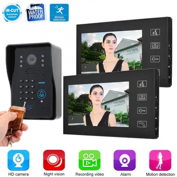 7in Video Door Phone Wired Intercom Doorbell FRID ID Card Password Remote Unlock 1V2 Wired Intercom Doorbell
7in Video Door Phone Wired Intercom Doorbell FRID ID Card Password Remote Unlock 1V2 Wired Intercom Doorbell