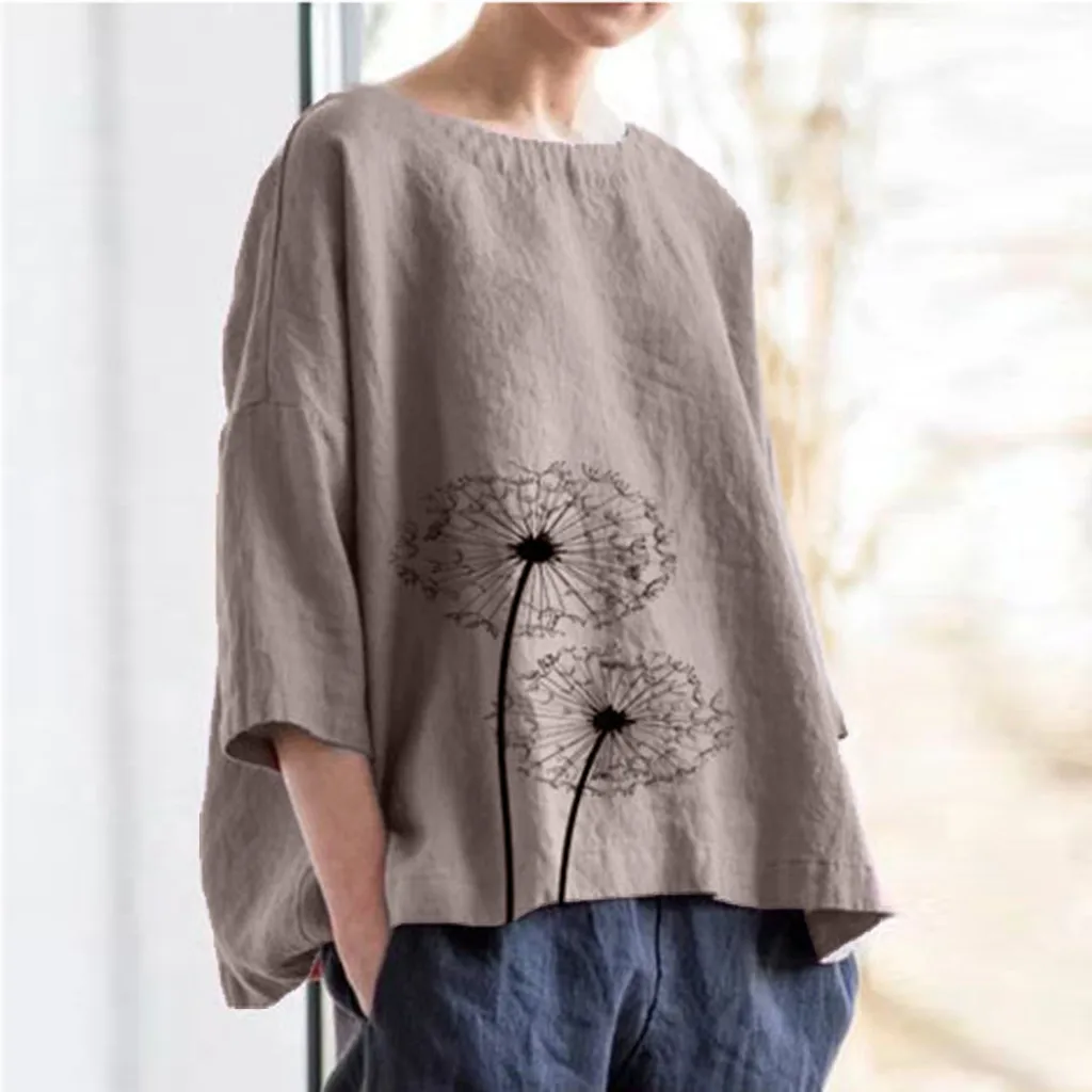 2019 Women Blouse Casual Plus Size Solid Floral Print Linen Loose Daily Blouse Beach Shirt Tops Chemisier Femme
2019 Women Blouse Casual Plus Size Solid Floral Print Linen Loose Daily Blouse Beach Shirt Tops Chemisier Femme