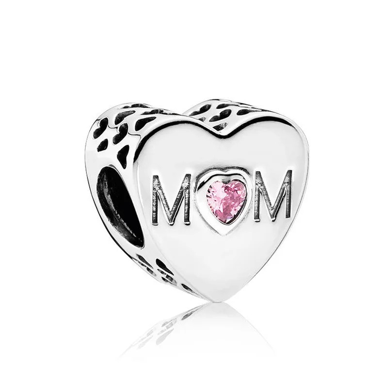Authentic 925 Sterling Silver Bead Charm Openwork Mother Heart With Crystal Bead Fit Pandora Bracelet Bangle DIY Jewelry
Authentic 925 Sterling Silver Bead Charm Openwork Mother Heart With Crystal Bead Fit Pandora Bracelet Bangle DIY Jewelry