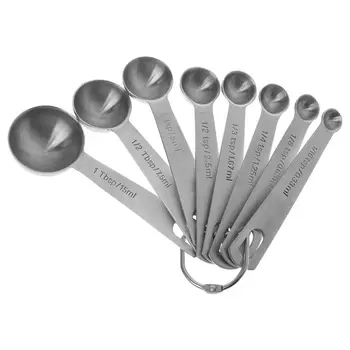 Stainless Steel Measuring Spoons Kit 8pcs Scoops Cooking Tools For Dry & Liquid Ingredients Measure
Stainless Steel Measuring Spoons Kit 8pcs Scoops Cooking Tools For Dry & Liquid Ingredients Measure
