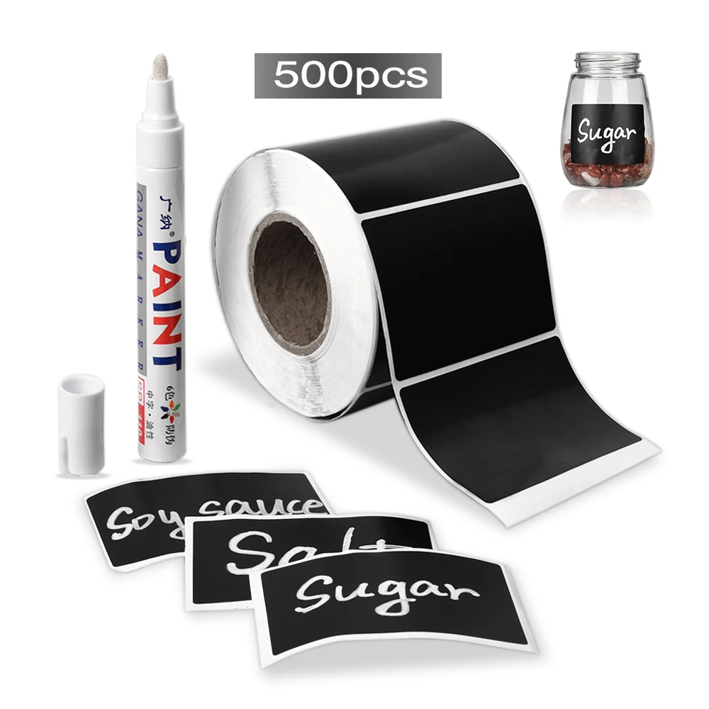 500pcs/roll Jar Stickers Kitchen Label Stickers Spice Sticker Storage Organizer Bottles Jars Jam Labels Blackboard Tags Stickers
500pcs/roll Jar Stickers Kitchen Label Stickers Spice Sticker Storage Organizer Bottles Jars Jam Labels Blackboard Tags Stickers