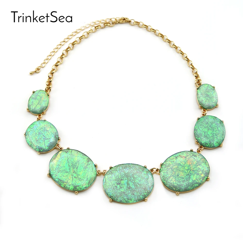 TrinketSea 2017 New Arrival Women Shining Statement Necklace Short Bib Chokers Fashion Jewelry Colorful Trendy Style Necklaces
TrinketSea 2017 New Arrival Women Shining Statement Necklace Short Bib Chokers Fashion Jewelry Colorful Trendy Style Necklaces