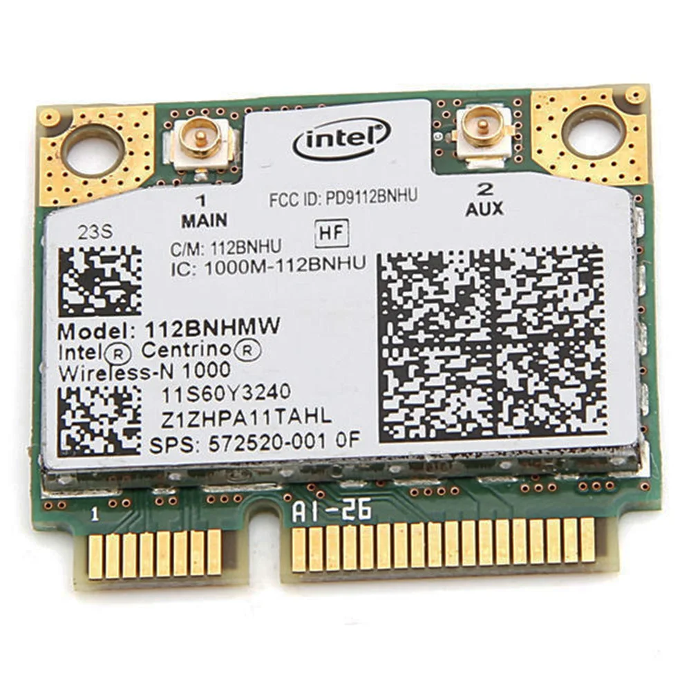 Беспроводная сетевая карта intel 1000 112BNHMW для HP 572520 001 Mini PCIe 300 Мбит/с|wifi link|intel