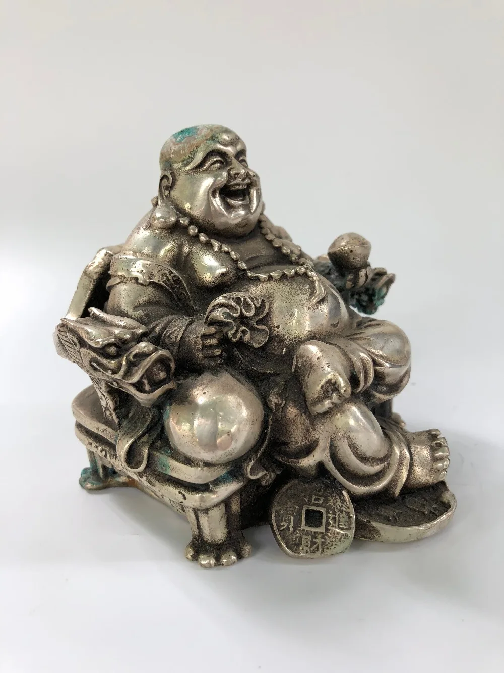 China Copper Stream Silver Smile Buddha Statue Lucky Nafu Decoration Home Decoration Crafts
China Copper Stream Silver Smile Buddha Statue Lucky Nafu Decoration Home Decoration Crafts