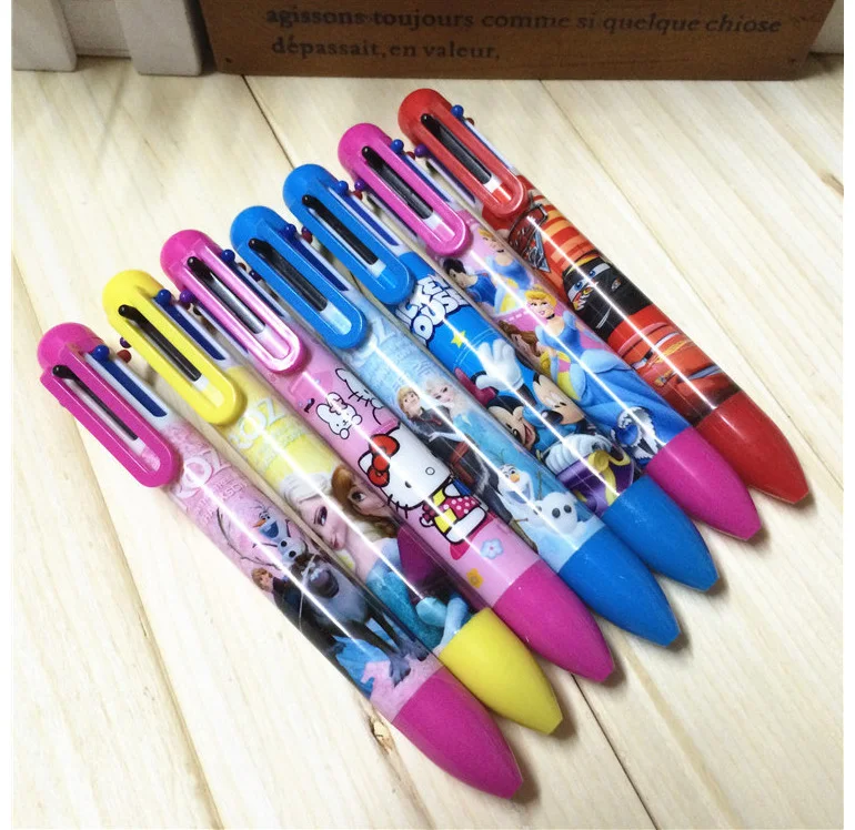 4pcs per lot Cute kawaii lovely cartoon 6 colour Ballpoint Pen with Multi Color Pen Student Ballpoint Pen boy girl party gifts
4pcs per lot Cute kawaii lovely cartoon 6 colour Ballpoint Pen with Multi Color Pen Student Ballpoint Pen boy girl party gifts