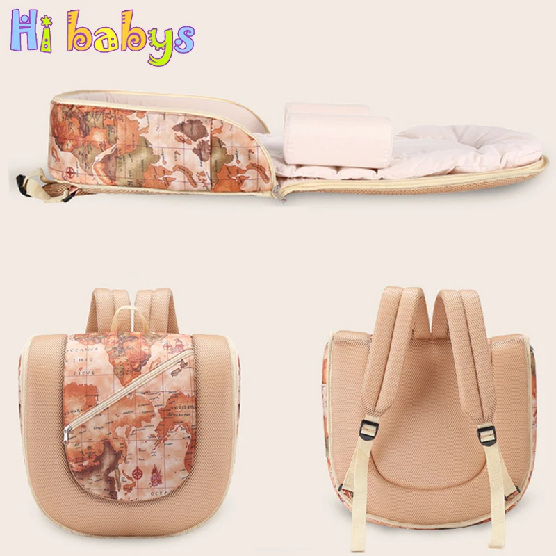 Portable Baby Crib Both Shoulders Mummy Bag Foldable Baby Bed Diaper Bag Travel Newborns Bionic Nest Bed Detachable
Portable Baby Crib Both Shoulders Mummy Bag Foldable Baby Bed Diaper Bag Travel Newborns Bionic Nest Bed Detachable