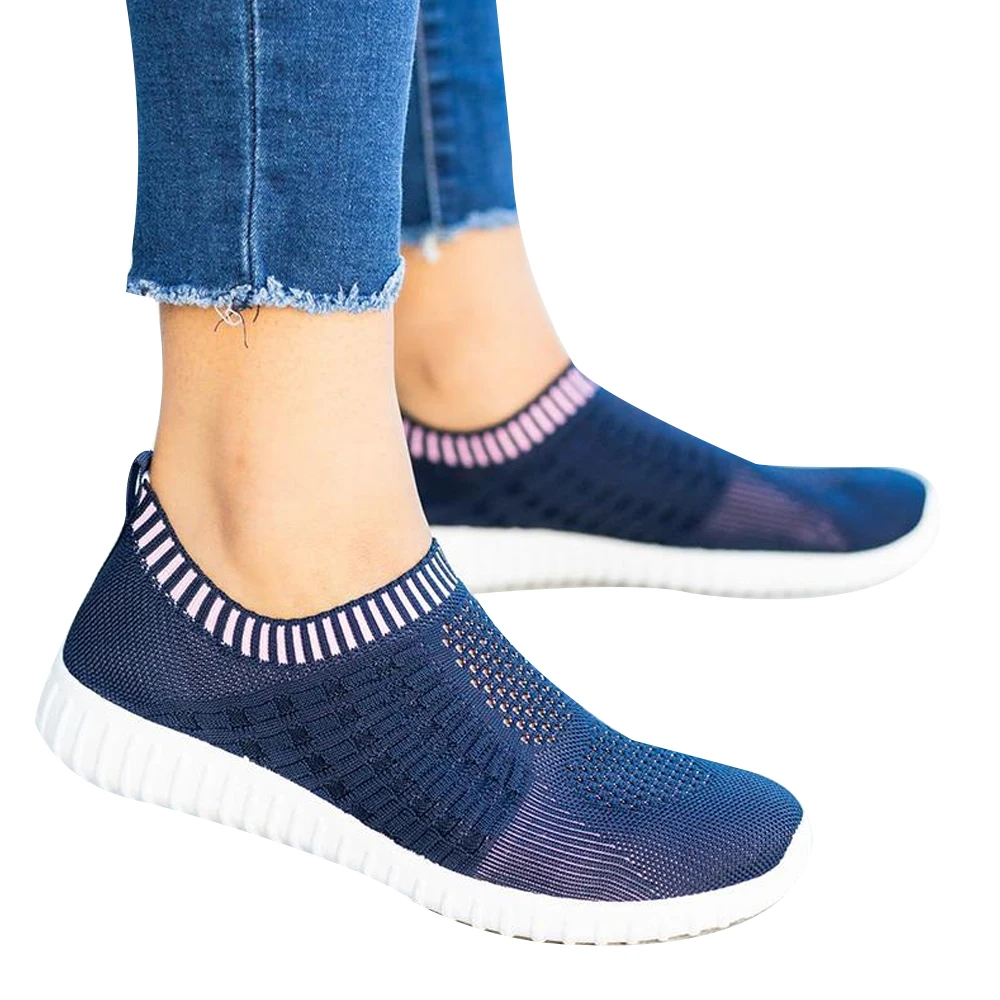 Women Breathable Knitted Vulcanized Fashion Sneakers Shoes Woman Casual Lightweight Slip On Sock Flat Shoes
Women Breathable Knitted Vulcanized Fashion Sneakers Shoes Woman Casual Lightweight Slip On Sock Flat Shoes