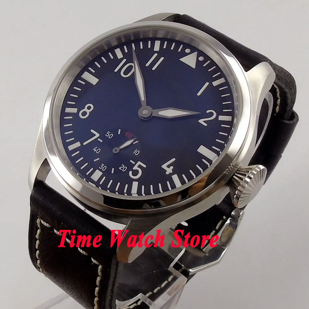 Parnis watch 47mm black dial small second Luminous 6498 Mechanical hand wind movement Men's watch P92
Parnis watch 47mm black dial small second Luminous 6498 Mechanical hand wind movement Men's watch P92