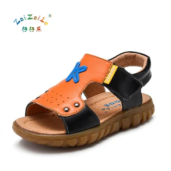 Boys Sandals Open Toe Breathable Kids Beach Sandals For Boby Girls Casual Shoes Soft Bottom Genuine Leather Sandals KS83
Boys Sandals Open Toe Breathable Kids Beach Sandals For Boby Girls Casual Shoes Soft Bottom Genuine Leather Sandals KS83