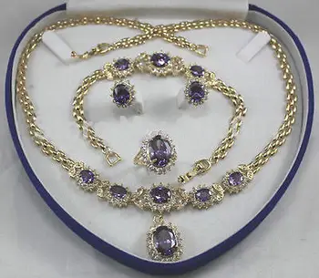 LHX54013>>Bridal/ Noble gift Fashion Jewellery Women's Set Necklace Earring Ring Bracelet
LHX54013>>Bridal/ Noble gift Fashion Jewellery Women's Set Necklace Earring Ring Bracelet