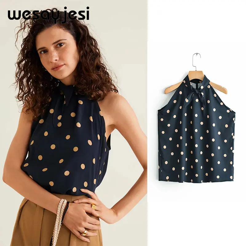 2019 blusas mujer de moda england style sleeveless bow neck polka dot print streetwear kimono blouse womens tops and blouses
2019 blusas mujer de moda england style sleeveless bow neck polka dot print streetwear kimono blouse womens tops and blouses