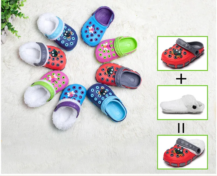 2018 Winter Indoor Kids Warm shoes Dual use Sandals +winter slippers Boys Girls Slippers Detachable Cute kids shoes
2018 Winter Indoor Kids Warm shoes Dual use Sandals +winter slippers Boys Girls Slippers Detachable Cute kids shoes