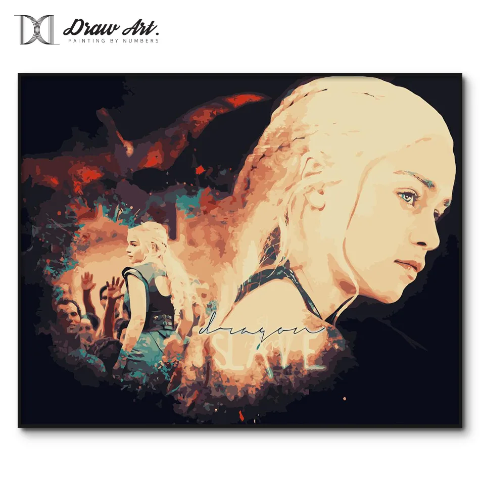 Game of Thrones Poster Daenerys painting by numbers Framed TV Play coloring by number for adults acrylic paint by number kits
Game of Thrones Poster Daenerys painting by numbers Framed TV Play coloring by number for adults acrylic paint by number kits