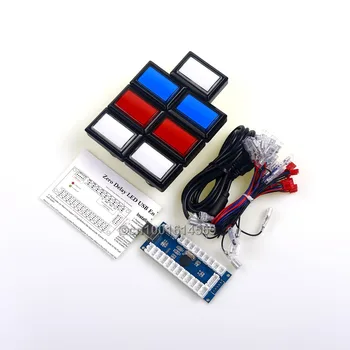 Easyget Arcade Game DIY Parts Kit 7 x 50mm*33mm LED Illuminated Rectangular Push Button For MAME Games & Raspberry Pi 3B Project
Easyget Arcade Game DIY Parts Kit 7 x 50mm*33mm LED Illuminated Rectangular Push Button For MAME Games & Raspberry Pi 3B Project