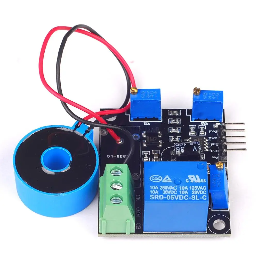 DC 5V Current Detector Sensor Module AC / Short Circuit Detection Max AC 50A Switch Output
DC 5V Current Detector Sensor Module AC / Short Circuit Detection Max AC 50A Switch Output