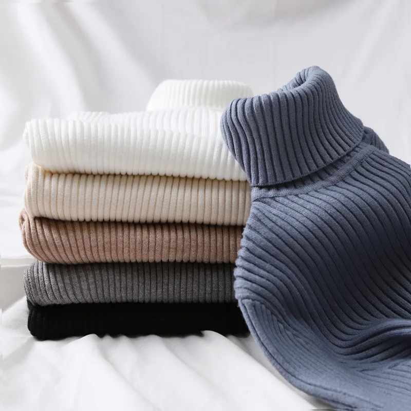Women Thick Turtleneck Knitted Pullovers Winter Long Sleeve Sweater Slim High Stretch Shirt Jumper Solid Color Ladies Femme
Women Thick Turtleneck Knitted Pullovers Winter Long Sleeve Sweater Slim High Stretch Shirt Jumper Solid Color Ladies Femme