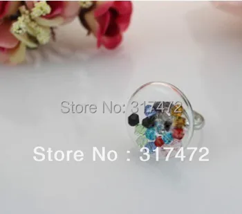 Free ship! 20mm Round fashion murano glass bubble coverfrench pylone Liquid Sand Ring DIY Globe Bottle Ring
Free ship! 20mm Round fashion murano glass bubble coverfrench pylone Liquid Sand Ring DIY Globe Bottle Ring