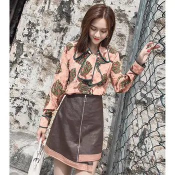 New Summer Women Sweet Floral Print Slim Blouse+Elegant A Line Irrugular Hem Mini Leather Skirt Set Female Party Casual Suit Z95
New Summer Women Sweet Floral Print Slim Blouse+Elegant A Line Irrugular Hem Mini Leather Skirt Set Female Party Casual Suit Z95