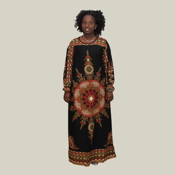 100% Cotton Fashion Women African Dashiki Print dresses Long Sleeve Casual Ankle-Length Africa Dress
100% Cotton Fashion Women African Dashiki Print dresses Long Sleeve Casual Ankle-Length Africa Dress
