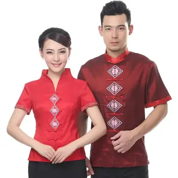 Hotel Uniform Summer Female Chinese Restaurant Waiter Short Sleeved Summer New Half Sleeve Chinese Costume M-3XL Plus Size J215
Hotel Uniform Summer Female Chinese Restaurant Waiter Short Sleeved Summer New Half Sleeve Chinese Costume M-3XL Plus Size J215