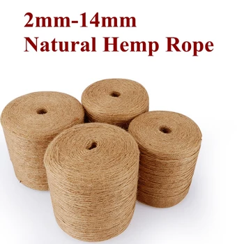 Natural Jute No Dyed DIY Craft Hemp Rope Hanging Tag Bottle Wrapping Cords Thread Craft Decoration Jute Rope 2mm 8mm 10mm- 14mm
Natural Jute No Dyed DIY Craft Hemp Rope Hanging Tag Bottle Wrapping Cords Thread Craft Decoration Jute Rope 2mm 8mm 10mm- 14mm