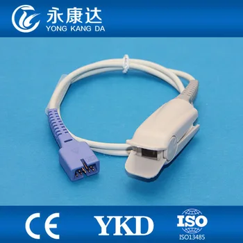 

2pcs/pack DS-100A Medical accessories oximax DB9 9pin 1m adult finger clip spo2 sensor TPU material