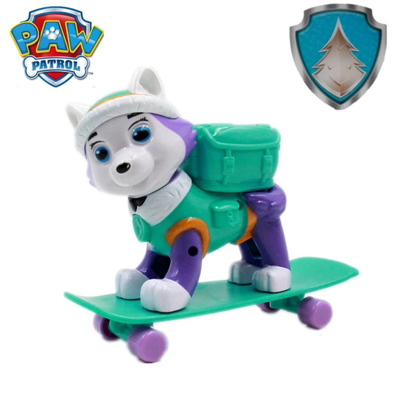 New Paw Patrol Everest Tracker Dog Skateboard Puppies Can Be Deformed Patrol Patrulla Canina PVC Toys Action Figure Model Toys
New Paw Patrol Everest Tracker Dog Skateboard Puppies Can Be Deformed Patrol Patrulla Canina PVC Toys Action Figure Model Toys