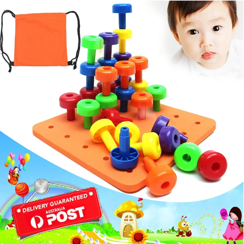 2018 Children's Favorite Toy 30PCS Peg Board Set Fine Motor Toy For Toddlers Feature Building Blocks Toys For Childern Kids
2018 Children's Favorite Toy 30PCS Peg Board Set Fine Motor Toy For Toddlers Feature Building Blocks Toys For Childern Kids