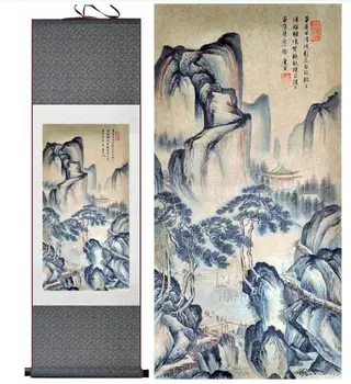 Mountain and River painting Chinese scroll painting landscape art painting home decoration picture
Mountain and River painting Chinese scroll painting landscape art painting home decoration picture