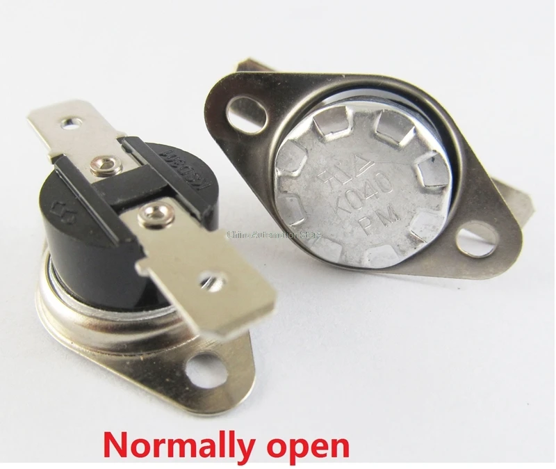 KSD301 250V 10A Normally open NO Thermostat Temperature Thermal Control Switch DegC 20 25 30 35 40 45 50 55 60 65 70 75 80 85
KSD301 250V 10A Normally open NO Thermostat Temperature Thermal Control Switch DegC 20 25 30 35 40 45 50 55 60 65 70 75 80 85